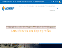Tablet Screenshot of geotop.com.pe